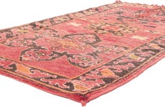 1960's Taznakht Berber Moroccan Carpet with Modern Style