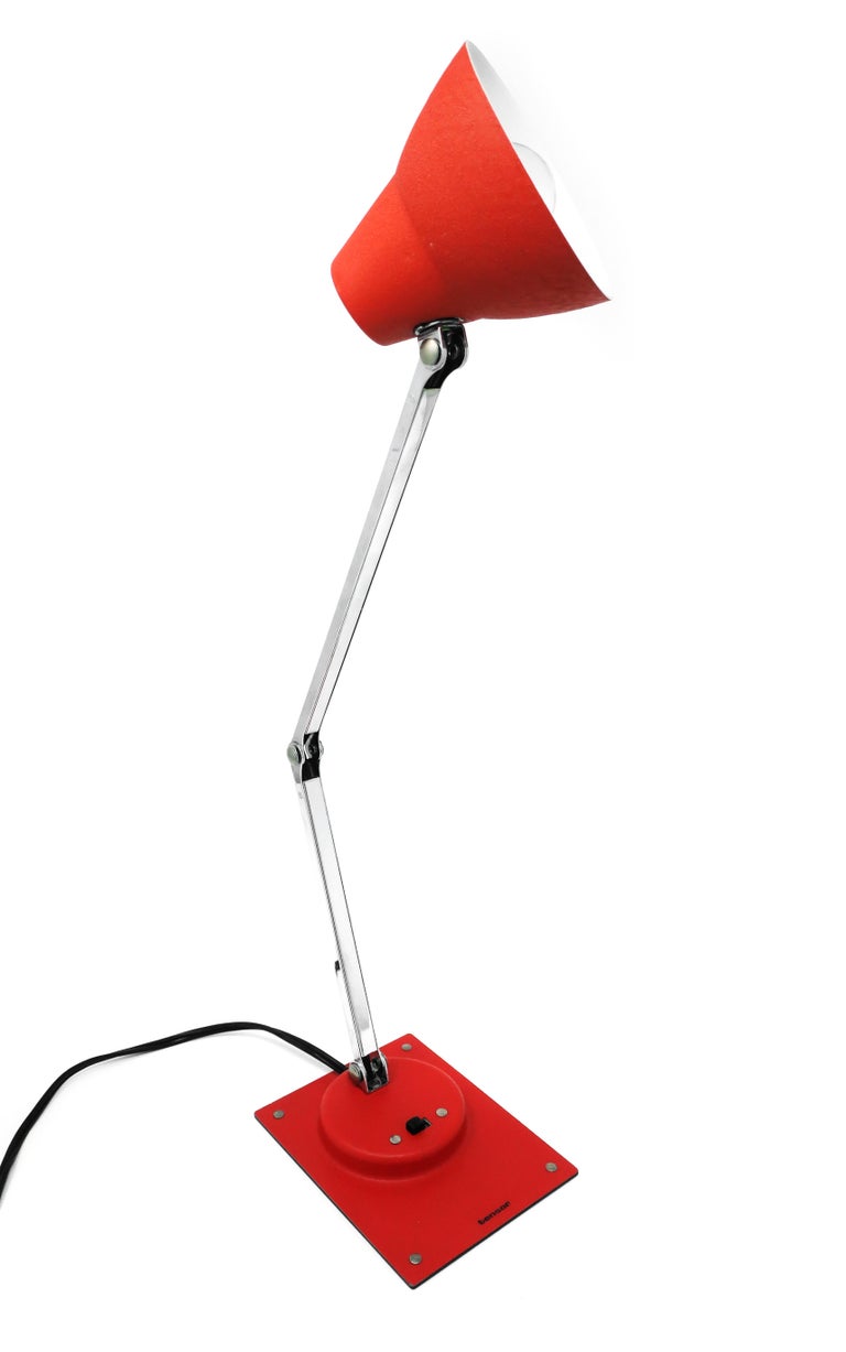 Vintage Red Tensor Folding Desk Lamp at 1stDibs