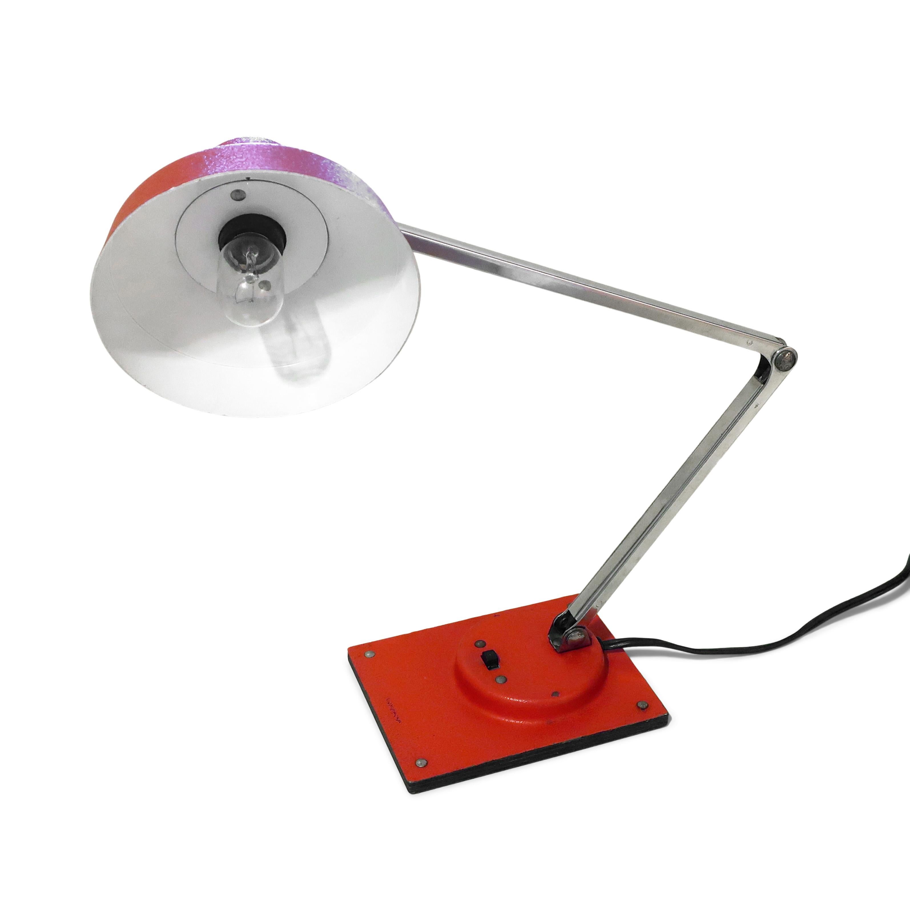 Métal Lampe de bureau pliante rouge Tensor IL 400 en vente