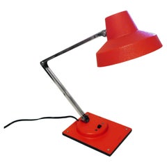 Vintage Red Tensor IL 400 Folding Desk Lamp