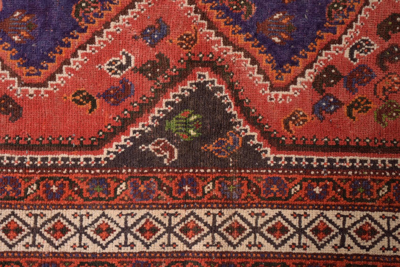 Mid-20th Century Vintage Red Textile Carpet Rug For Sale