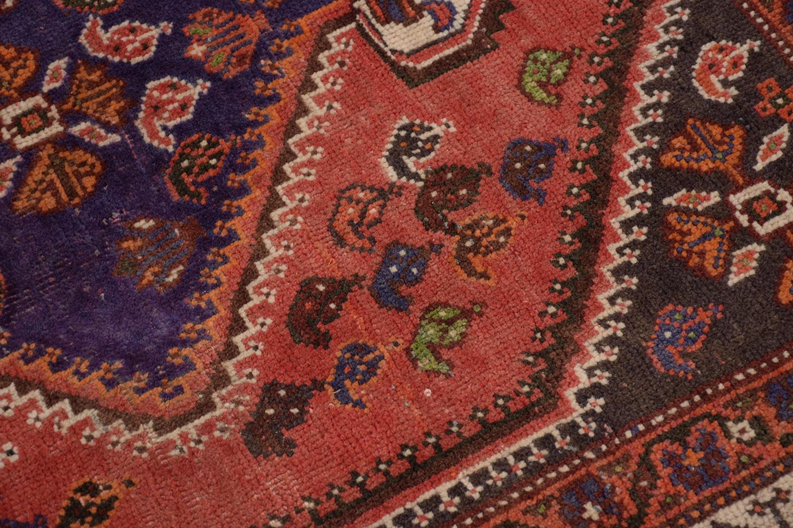Wool Vintage Red Textile Carpet Rug For Sale
