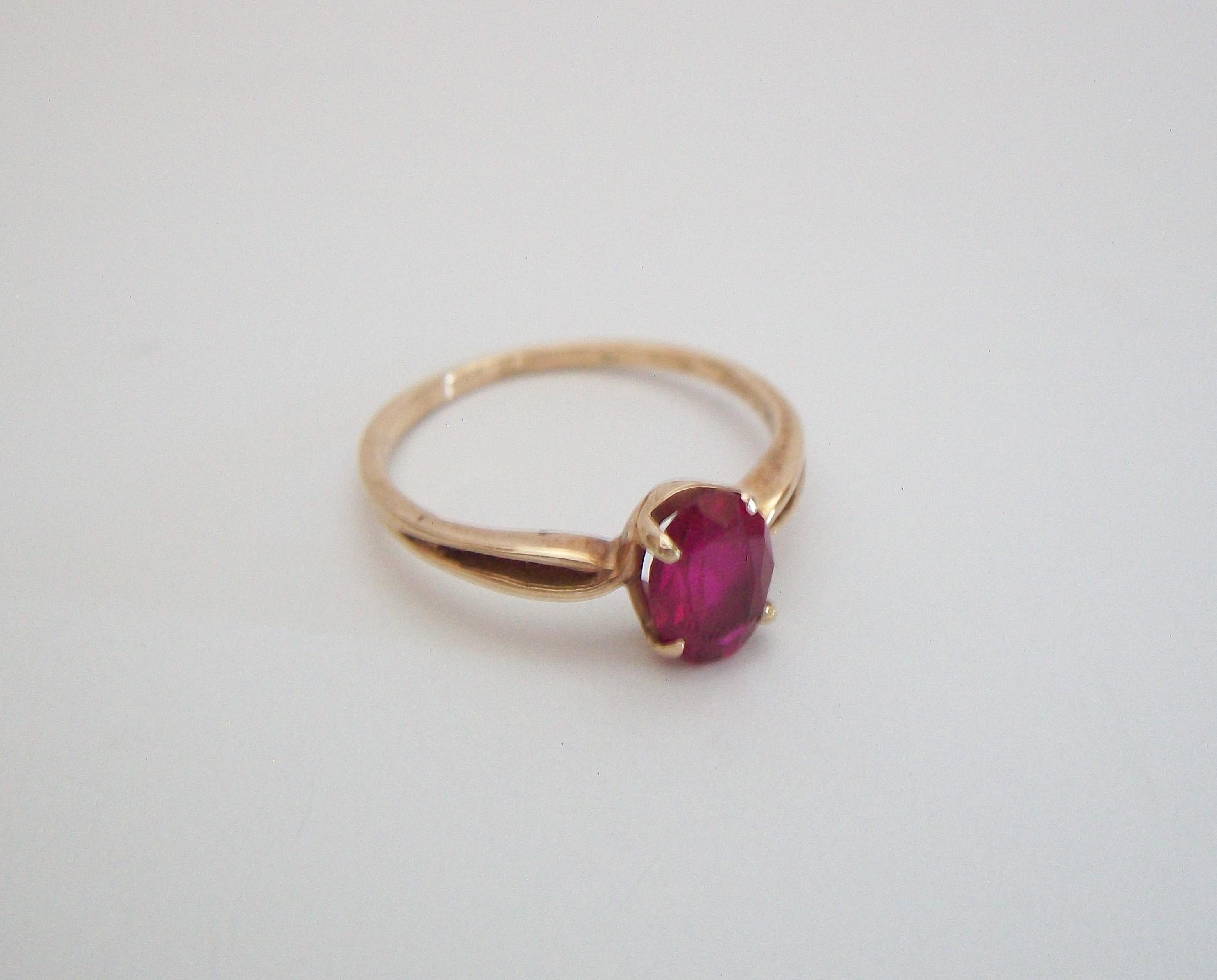 vintage 10k ruby ring