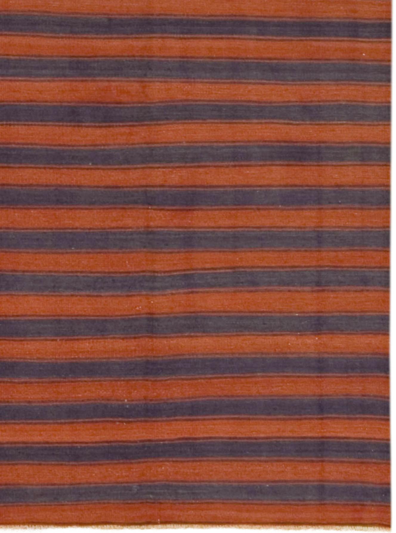Vintage Red Turkish Kilim Gallery Size Rug, 4'9 x 12'6 For Sale 1