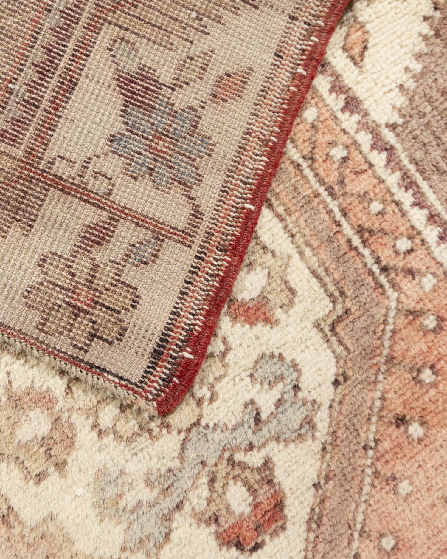 Vintage Red Turkish Oushak Area Rugs  7'4 x 10'10 For Sale 1