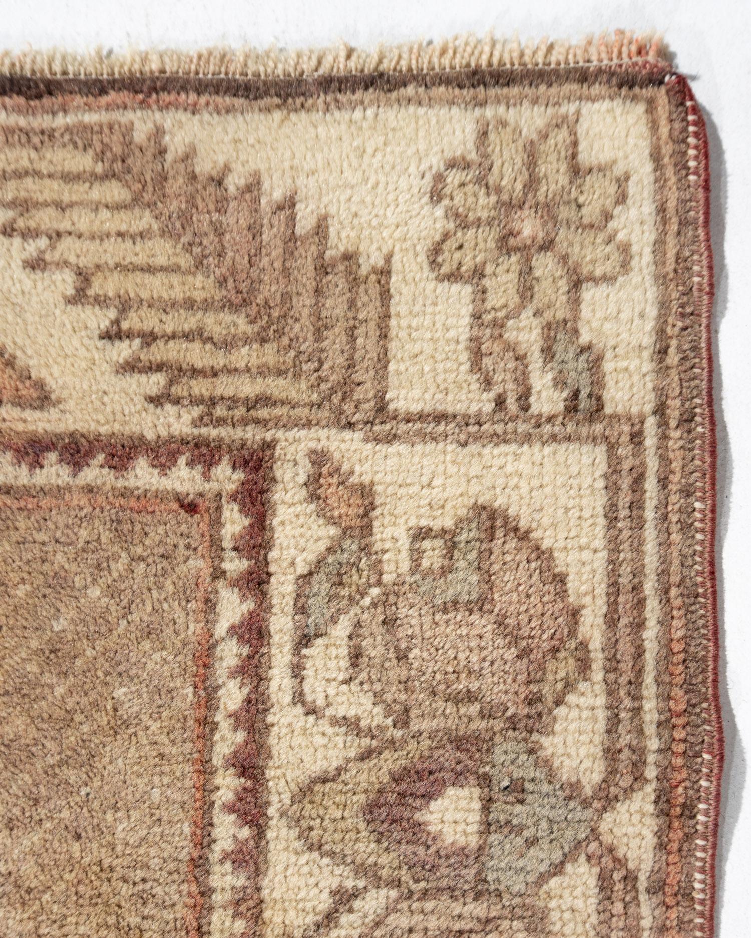 Vintage Red Turkish Oushak Area Rugs  7'4 x 10'10 For Sale 3
