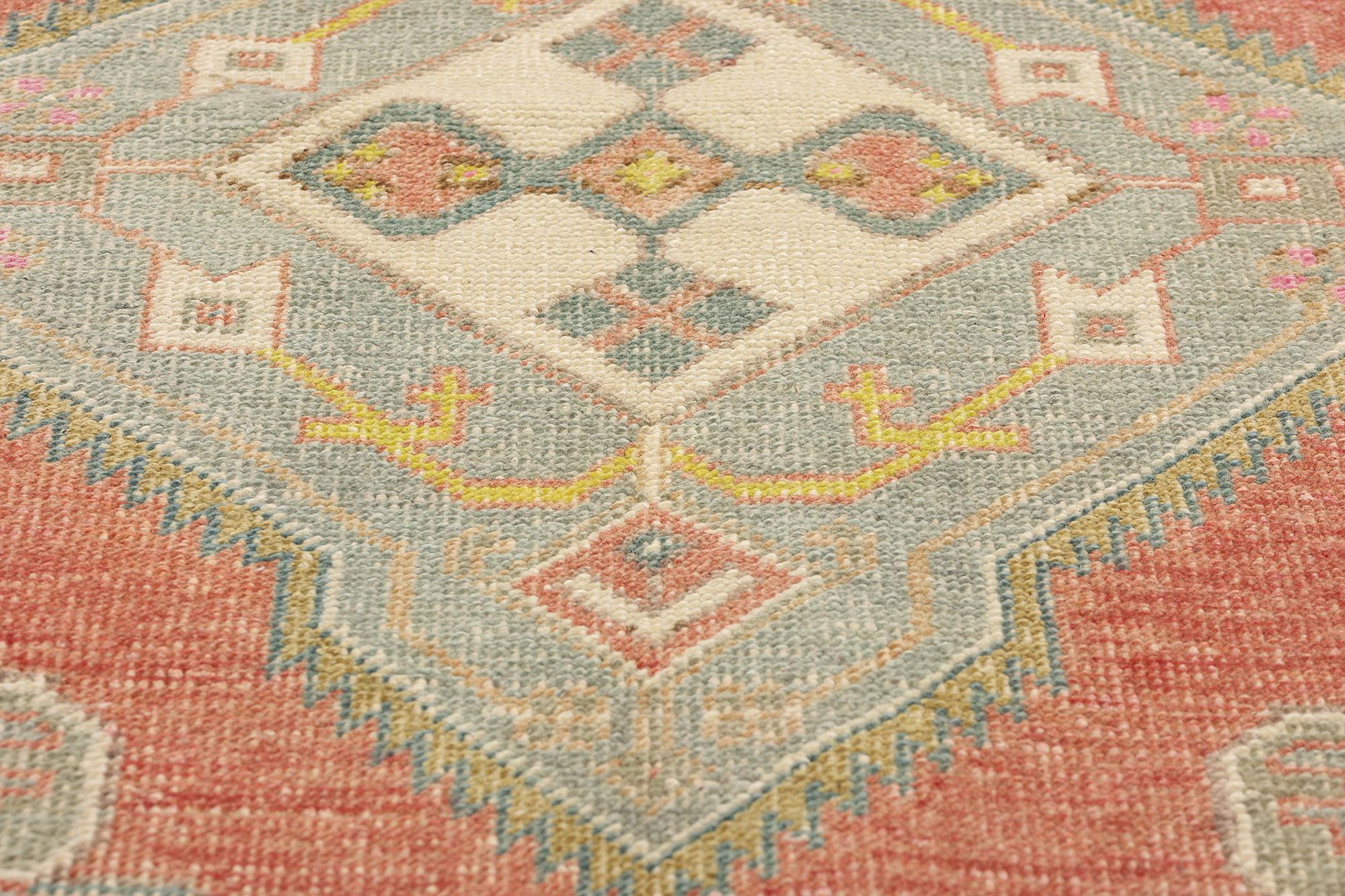 Alfombra turca Oushak de 1970 en Bueno estado para la venta en Dallas, TX