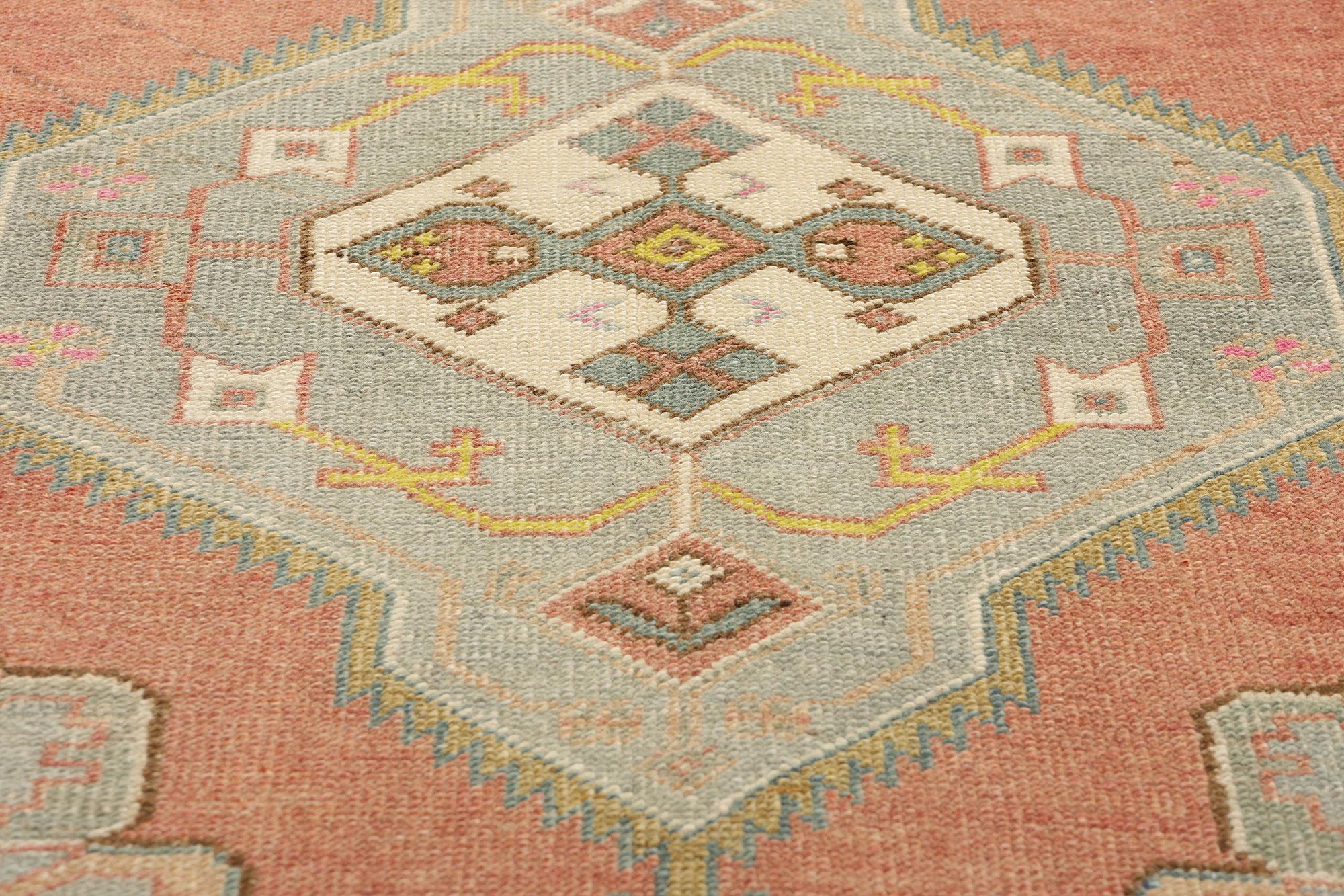 Tapis turc Oushak vintage Bon état - En vente à Dallas, TX