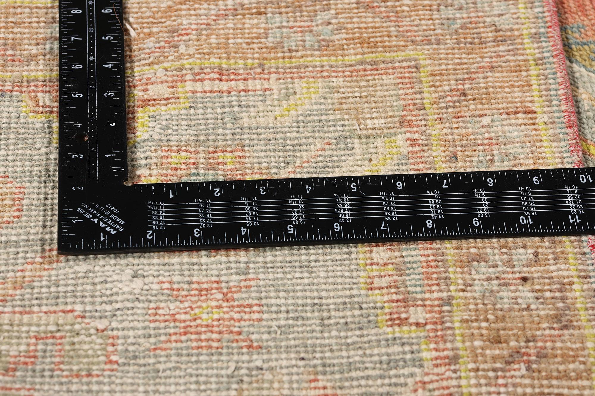 Alfombra turca Oushak de 1970 siglo XX en venta