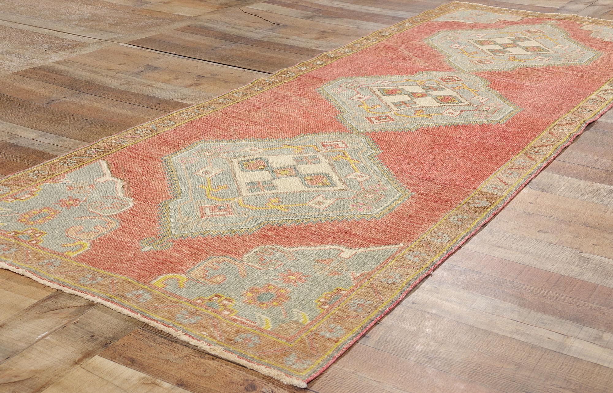 Alfombra turca Oushak de 1970 Lana en venta