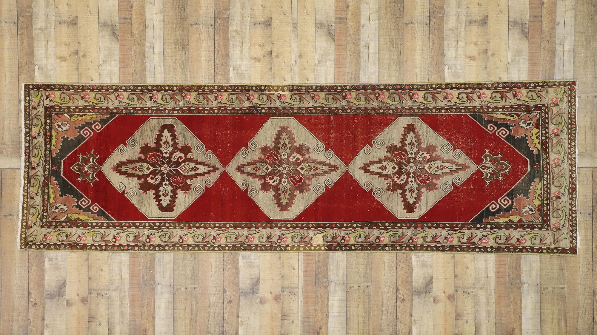 Vintage Red Turkish Oushak Carpet For Sale 2
