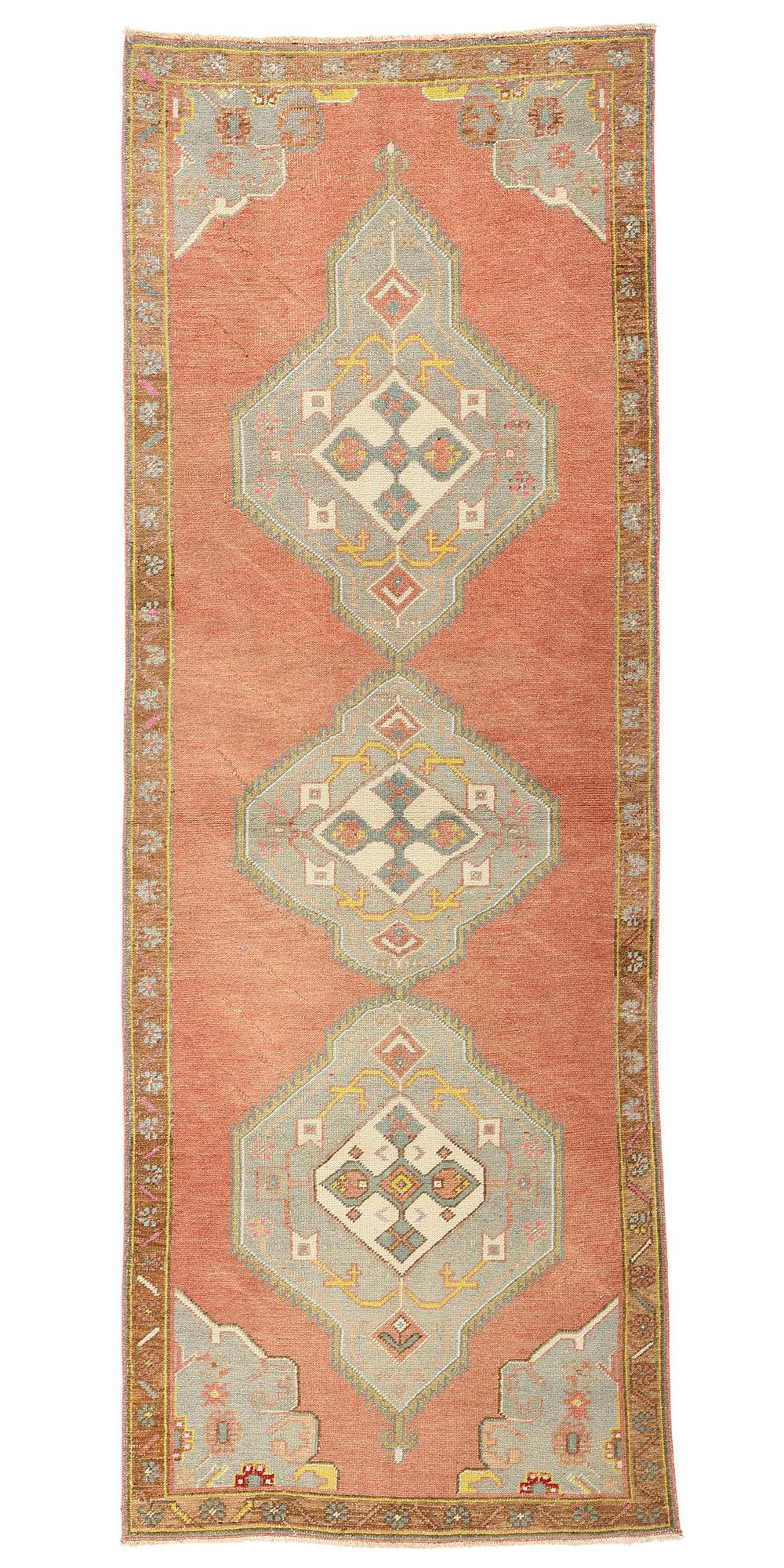 Tapis turc Oushak vintage en vente 2