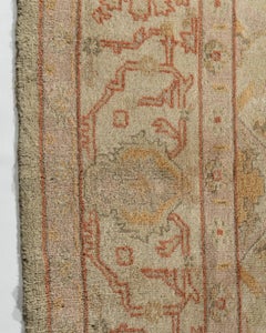 Vintage Turkish Oushak Rug, Hand-Knotted Wool, 10' x 13', 1940, Turkey