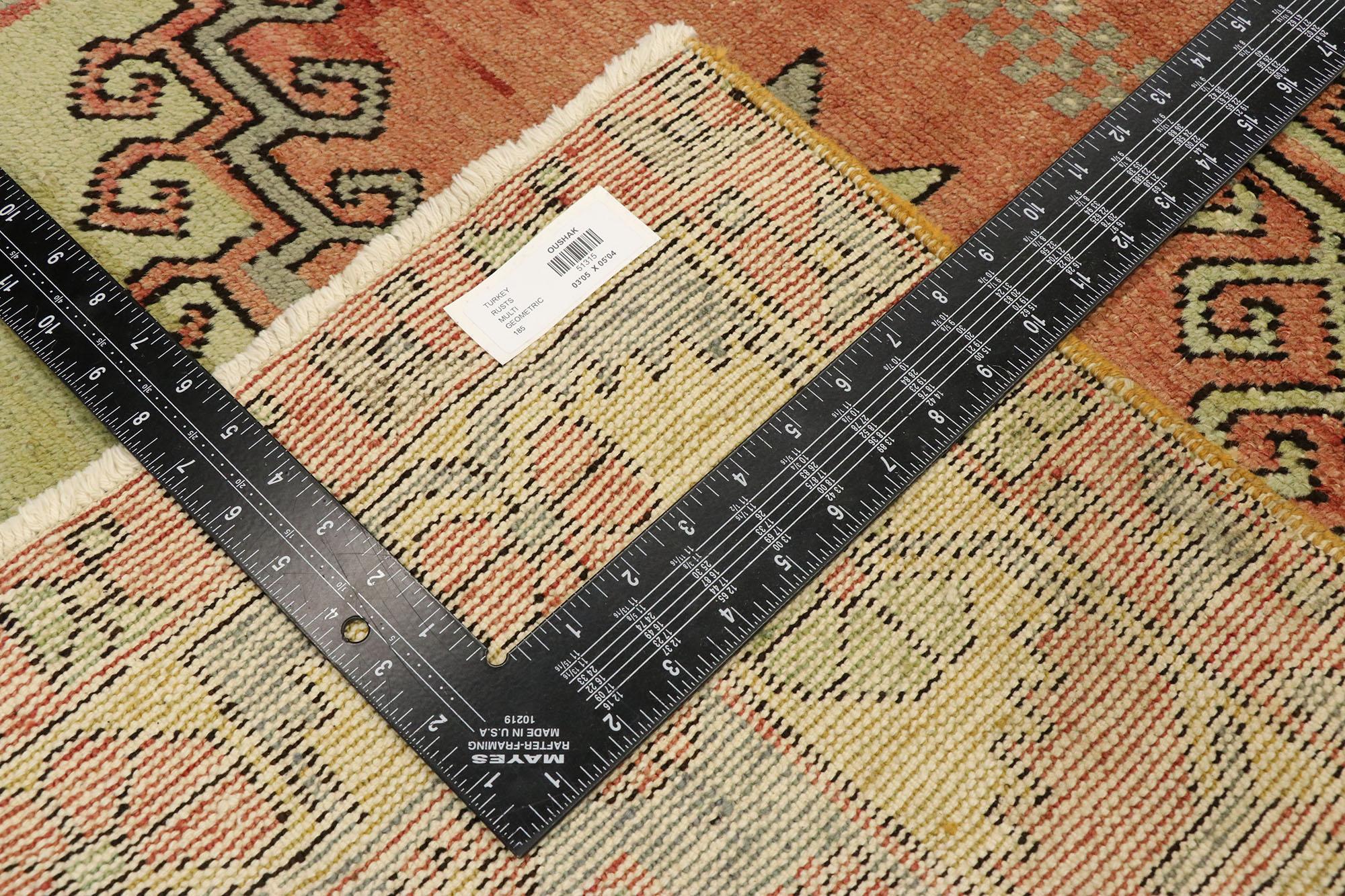 Tappeto Oushak turco degli anni '60 con stile moderno In condizioni buone in vendita a Dallas, TX