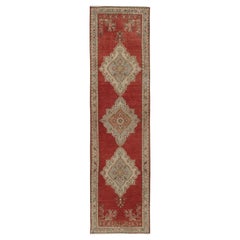 Tapis turc Oushak rouge vintage, 2'9 x 10'9