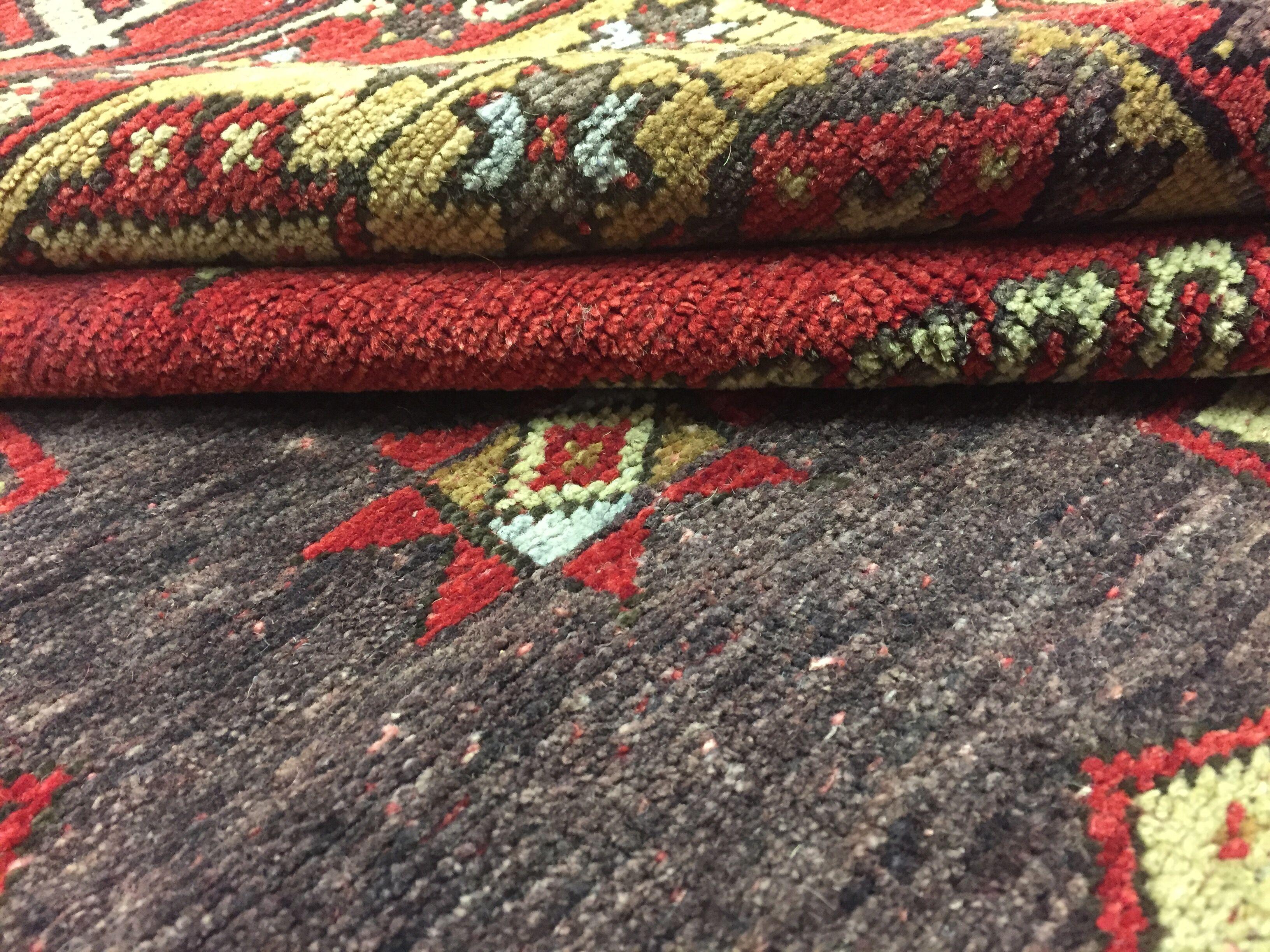 Vintage Rot Türkisch Oushak Läufer 4'11 x 12'10 im Angebot 2