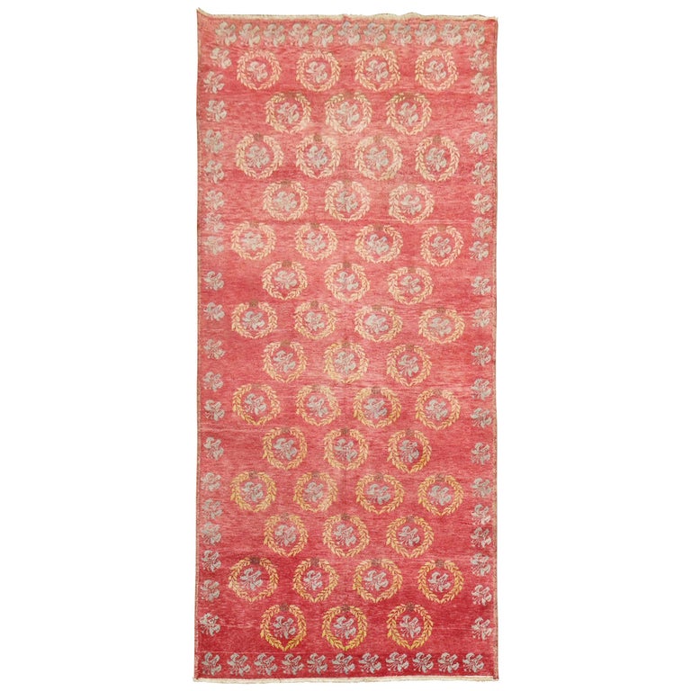 Vintage Red Turkish Rug For Sale at 1stDibs