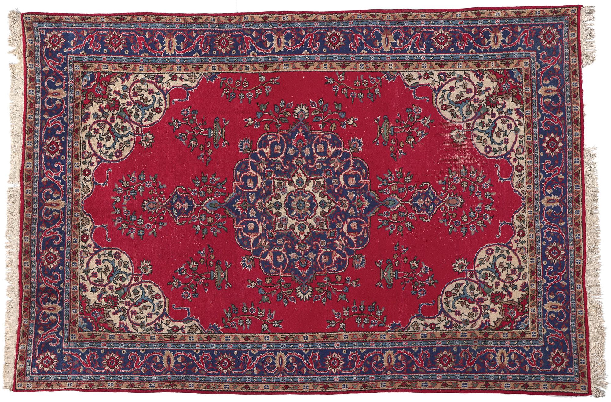 Türkischer Sparta-Teppich in Rot, raffinierte Eleganz trifft auf traditionelle Sensibilität im Angebot 3
