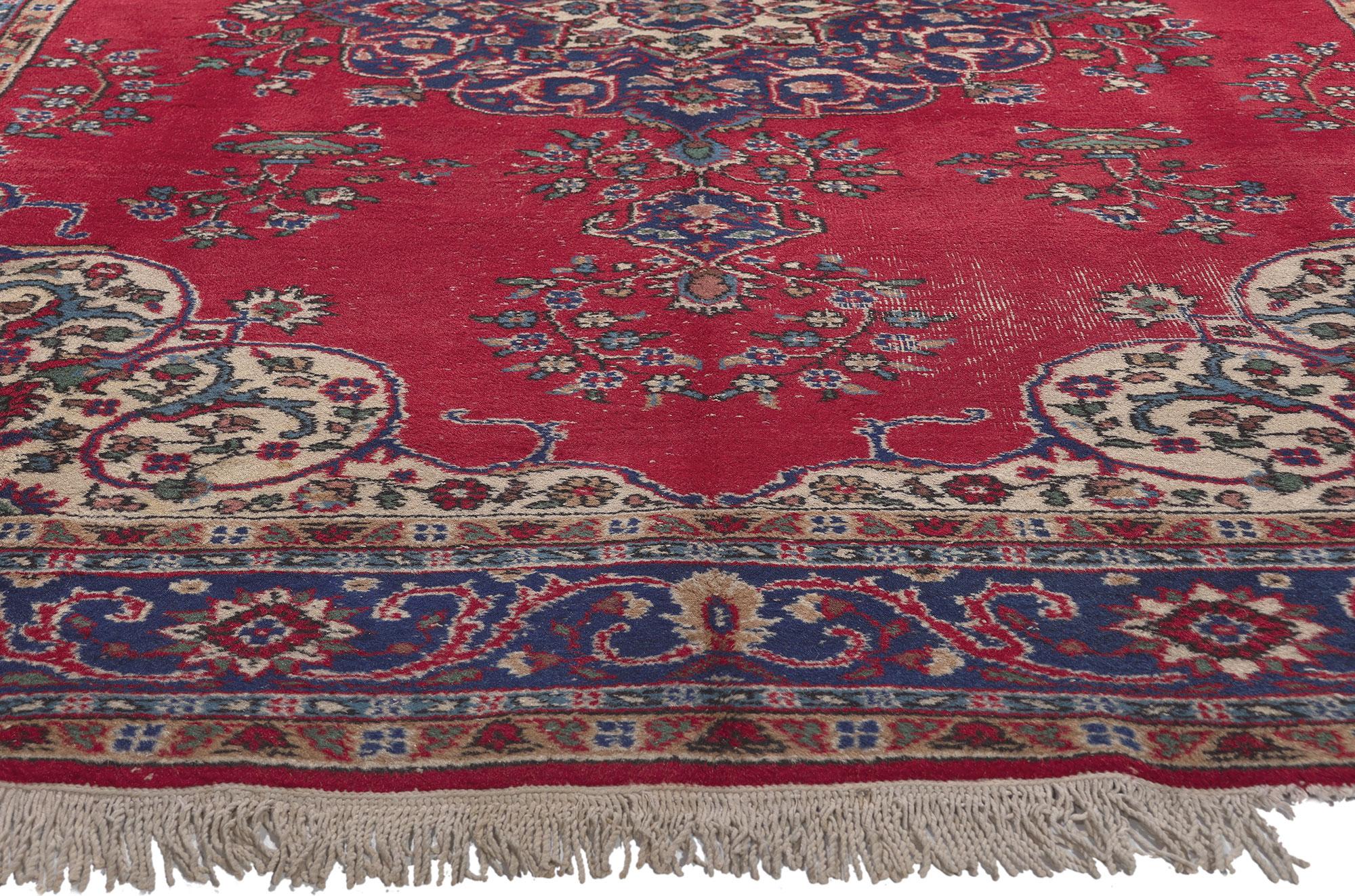 Türkischer Sparta-Teppich in Rot, raffinierte Eleganz trifft auf traditionelle Sensibilität (Handgeknüpft) im Angebot