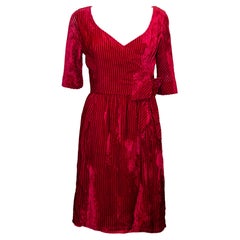 Vintage Red Velvet Frank Usher Dress