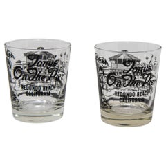 Used Redondo Beach California Tony’s Restaurant Cocktail Glasses 1960s