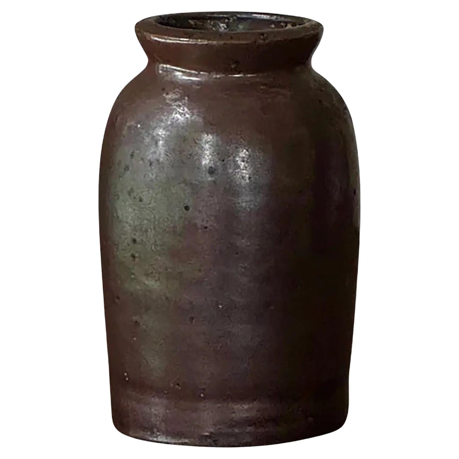 Vaso in gres Redware d'epoca in vendita