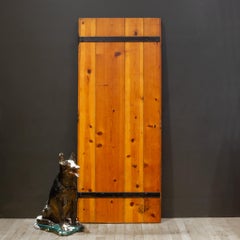 Vintage Redwood and Cast Iron Door