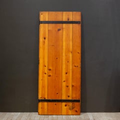 Vintage Redwood and Cast Iron Door
