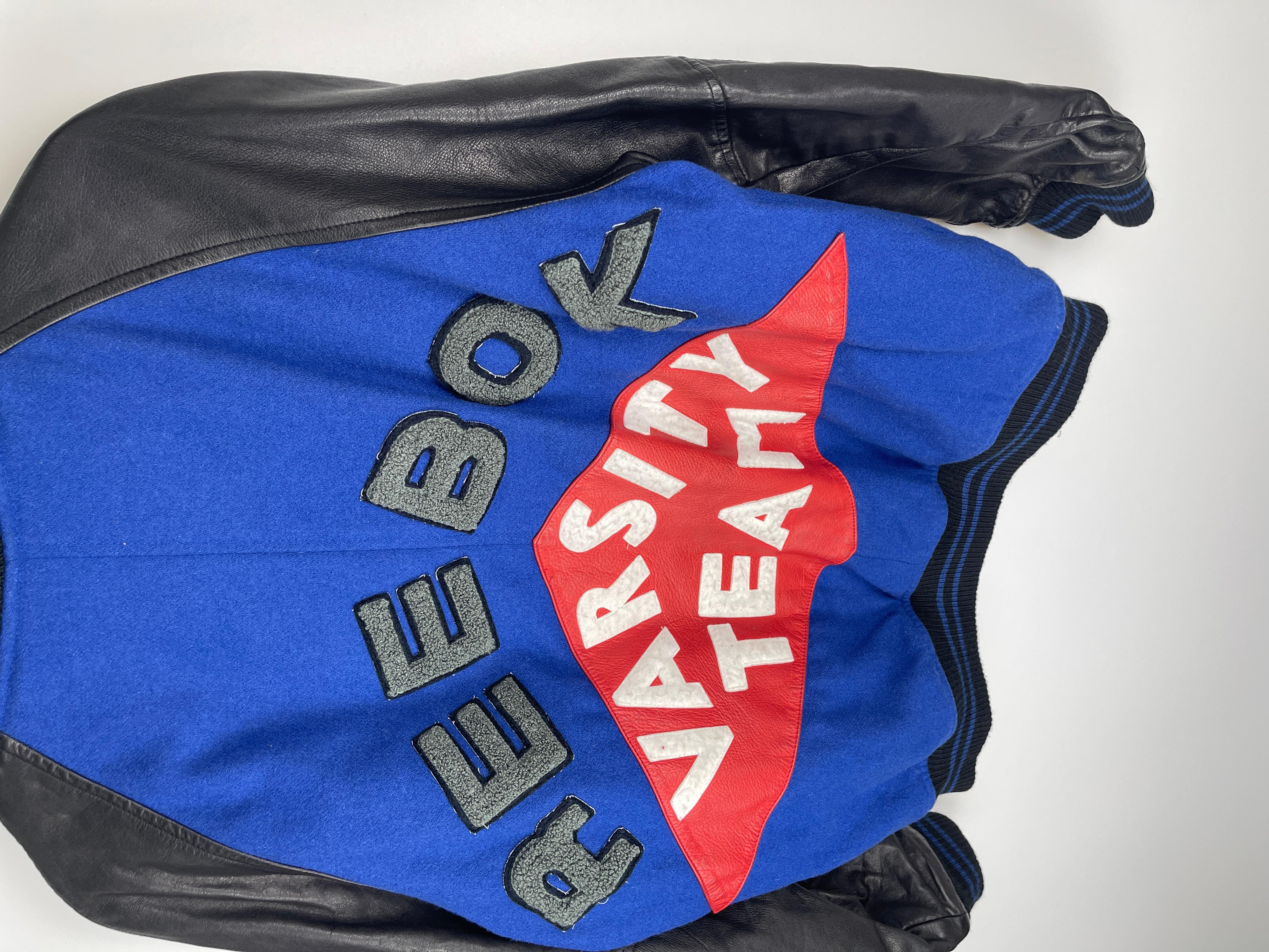 Women's or Men's Vintage Reebok 1990's Varsity Team Jacket For Sale