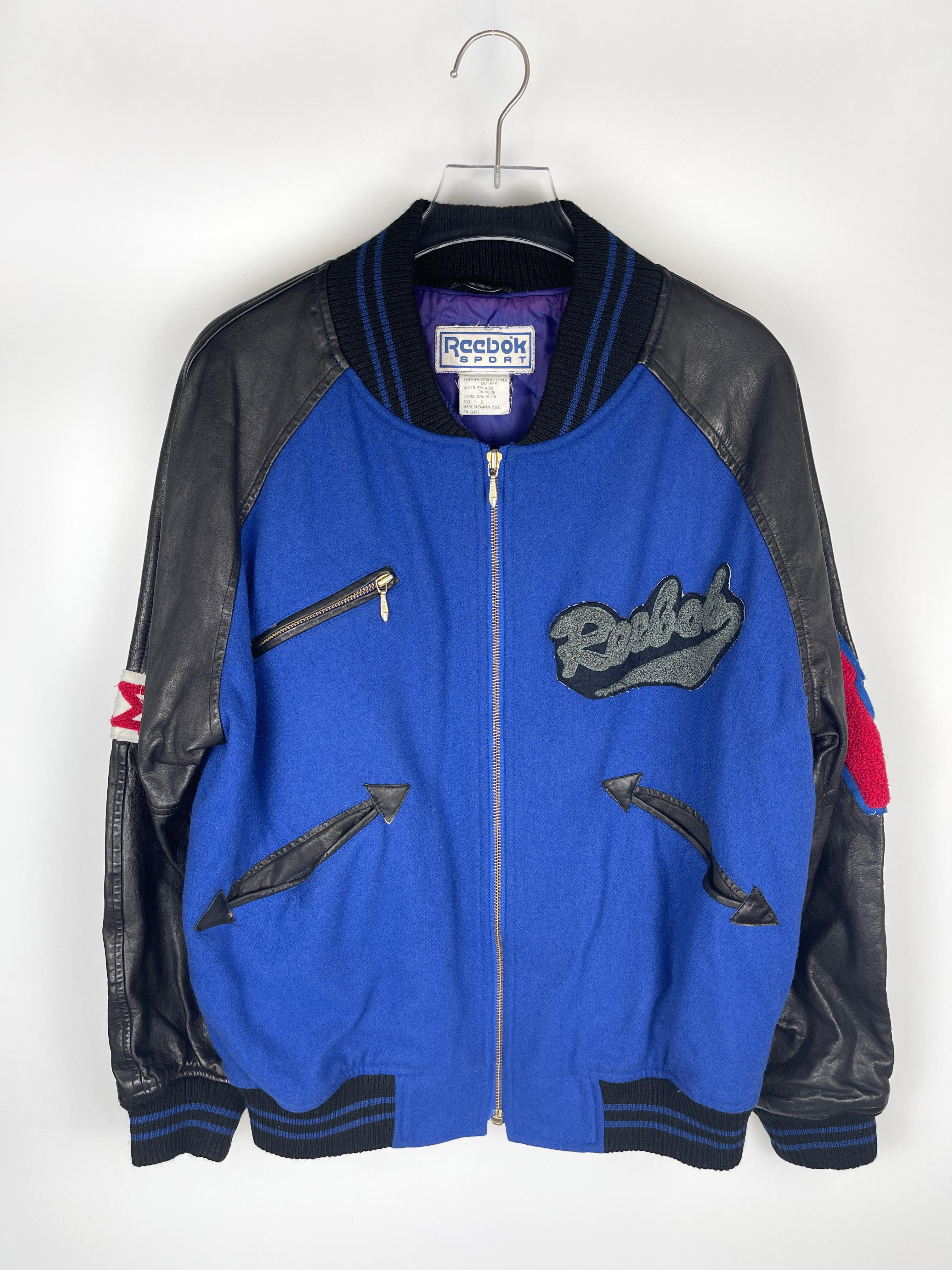 Vintage Reebok 1990's Varsity Team Jacket For Sale 1
