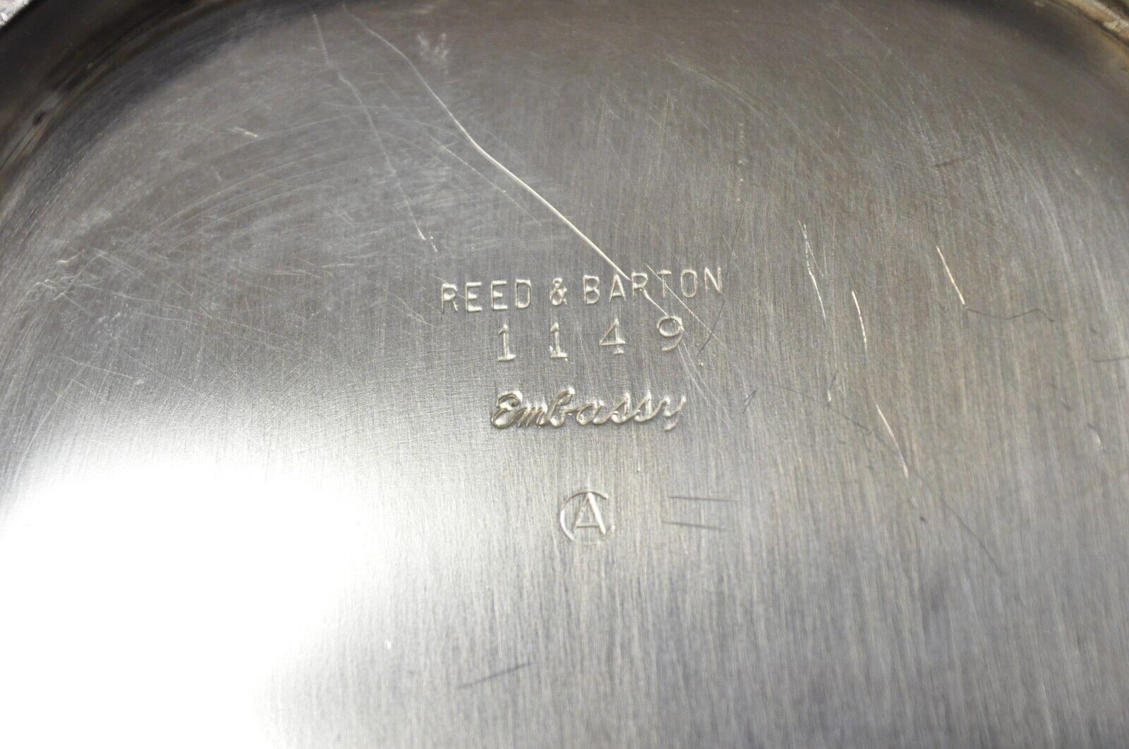 Vintage Reed & Barton 1149 Embassy Silver Plated Covered Vegetable Serving Dish For Sale 4