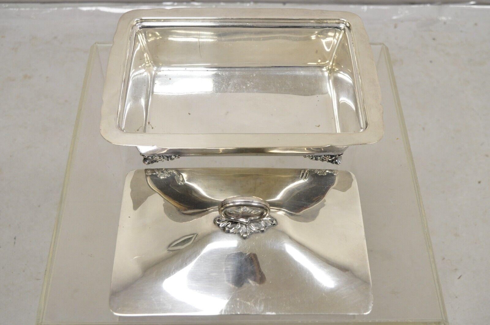 Vintage Reed & Barton Mayflower 5006 Silver Plated Covered Casserole Serving Dis For Sale 2