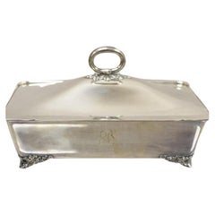 Retro Reed & Barton Mayflower 5006 Silver Plated Covered Casserole Serving Dis