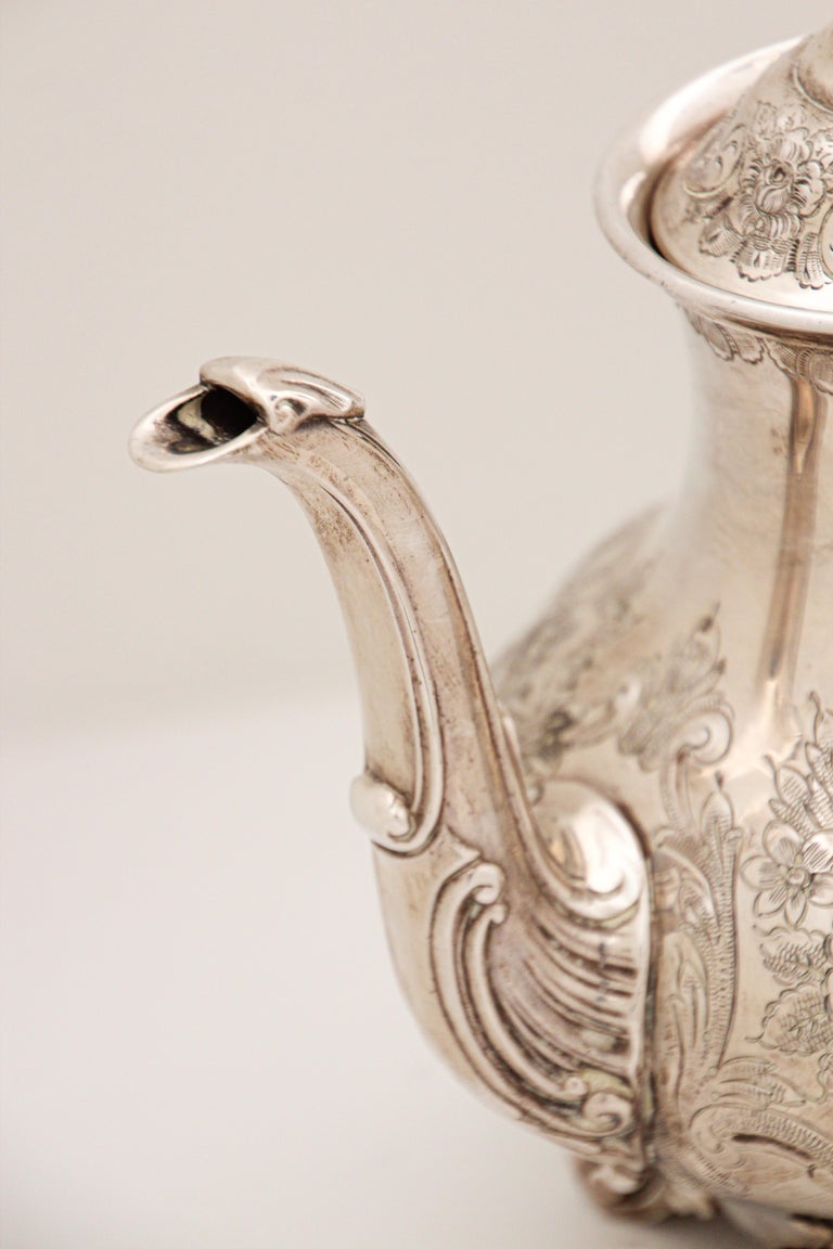 Vintage Reed and Barton Regent Hand Chased Tea and Coffee Set Service