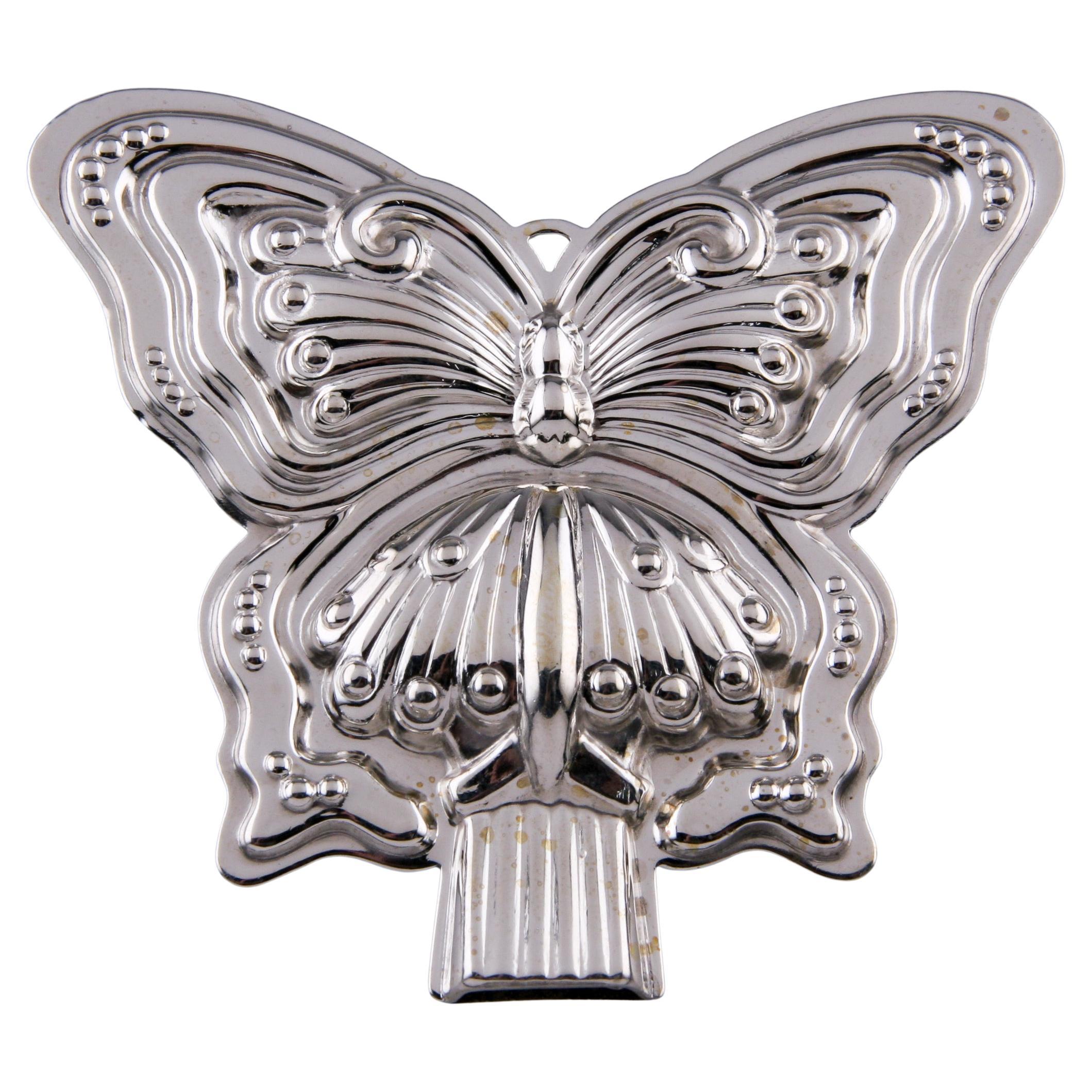 Vintage Reed & Barton Sterling Silver Butterfly Whistle Pendant