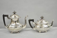 Vintage Reed & Barton Sulgrave Manor Edwardian Silver Plated Tea Set - 4 Pc Set