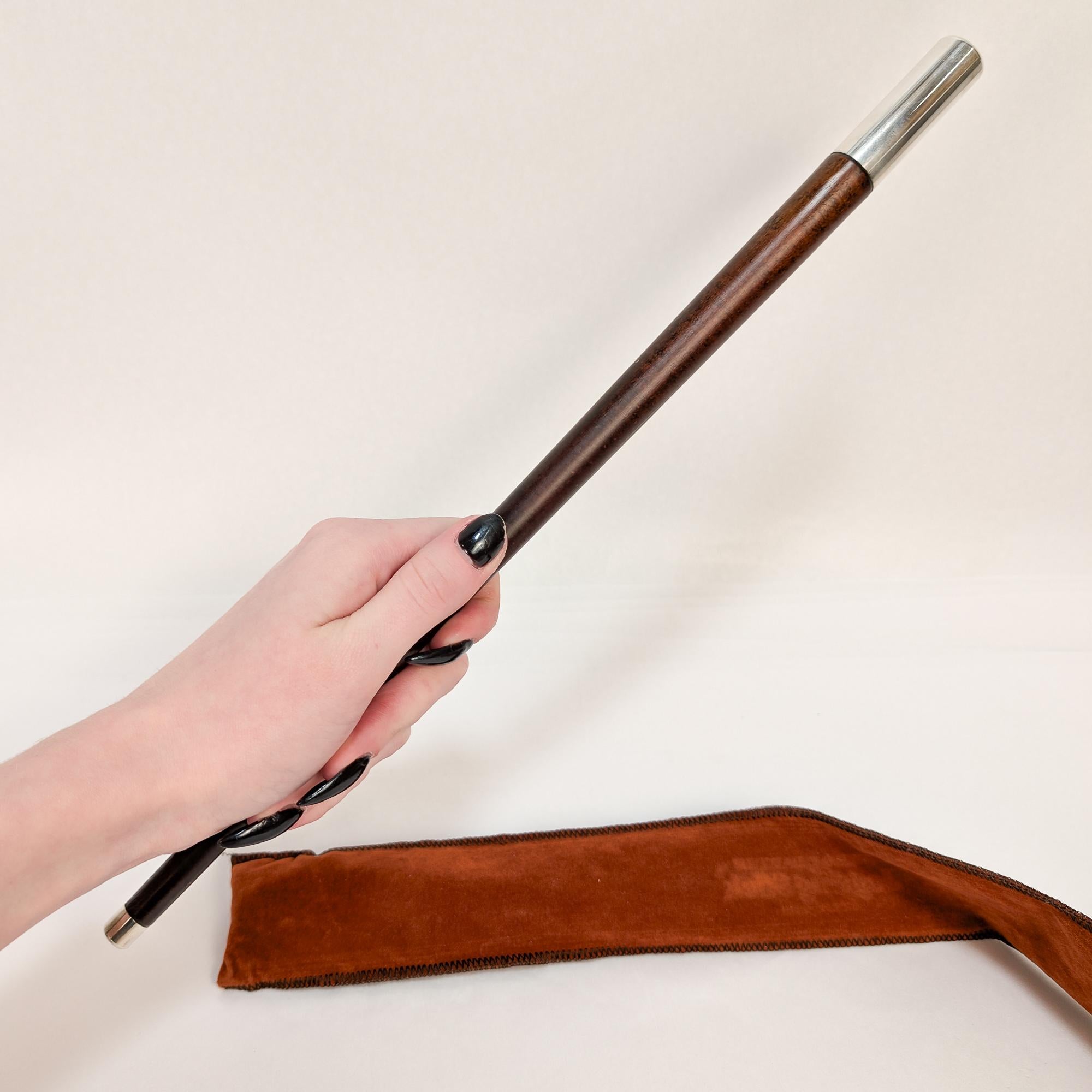 Reed & Barton d'epoca in legno e argento, bastone da jogging in vendita 11