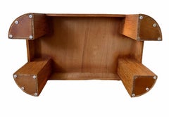 Hollywood Regency Gabriella Crespi Style Split Pencil Reed Rattan Table