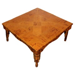 Vintage Reeded Coffee Table in the Style of Thomas Molesworth