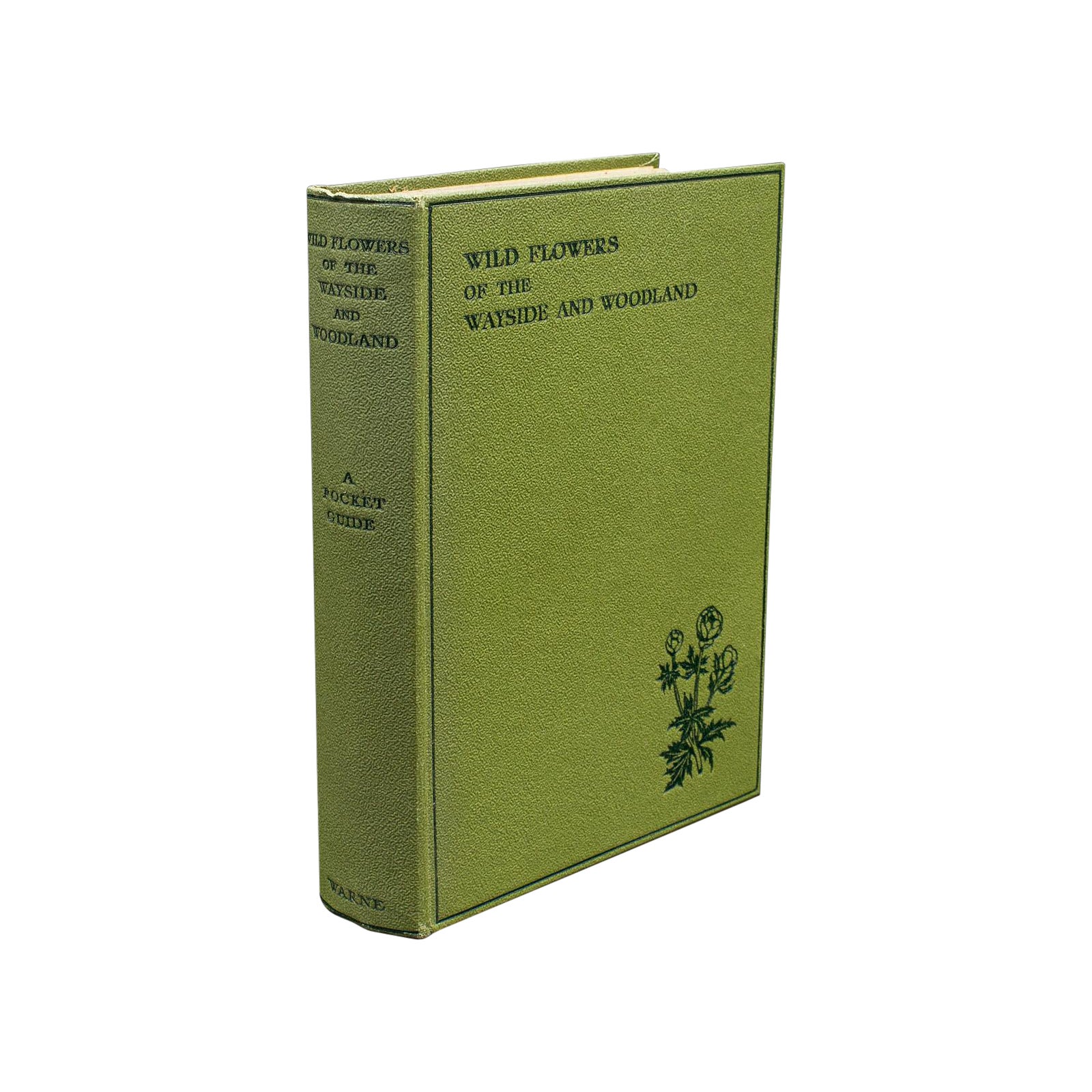 Libro di consultazione vintage, Fiori selvatici di strada, inglese, Guida botanica in vendita