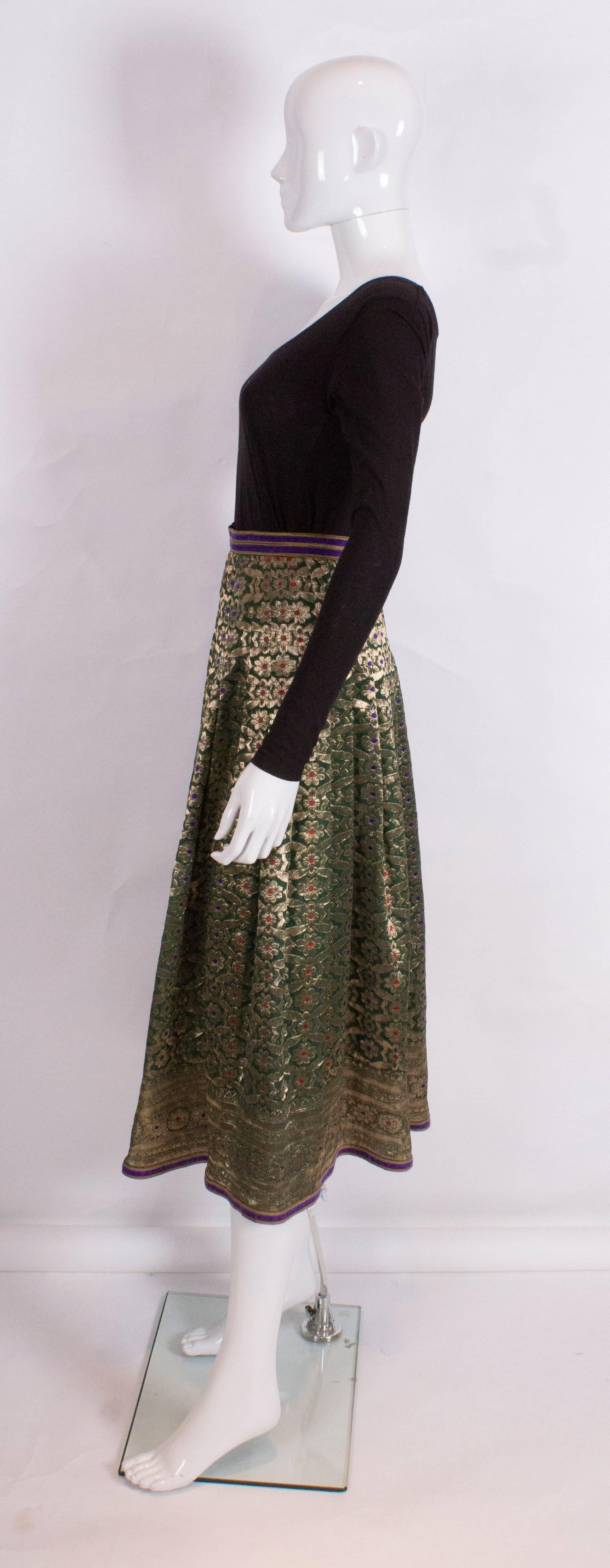 Women's    Vintage Regamus London Lame Skirt For Sale