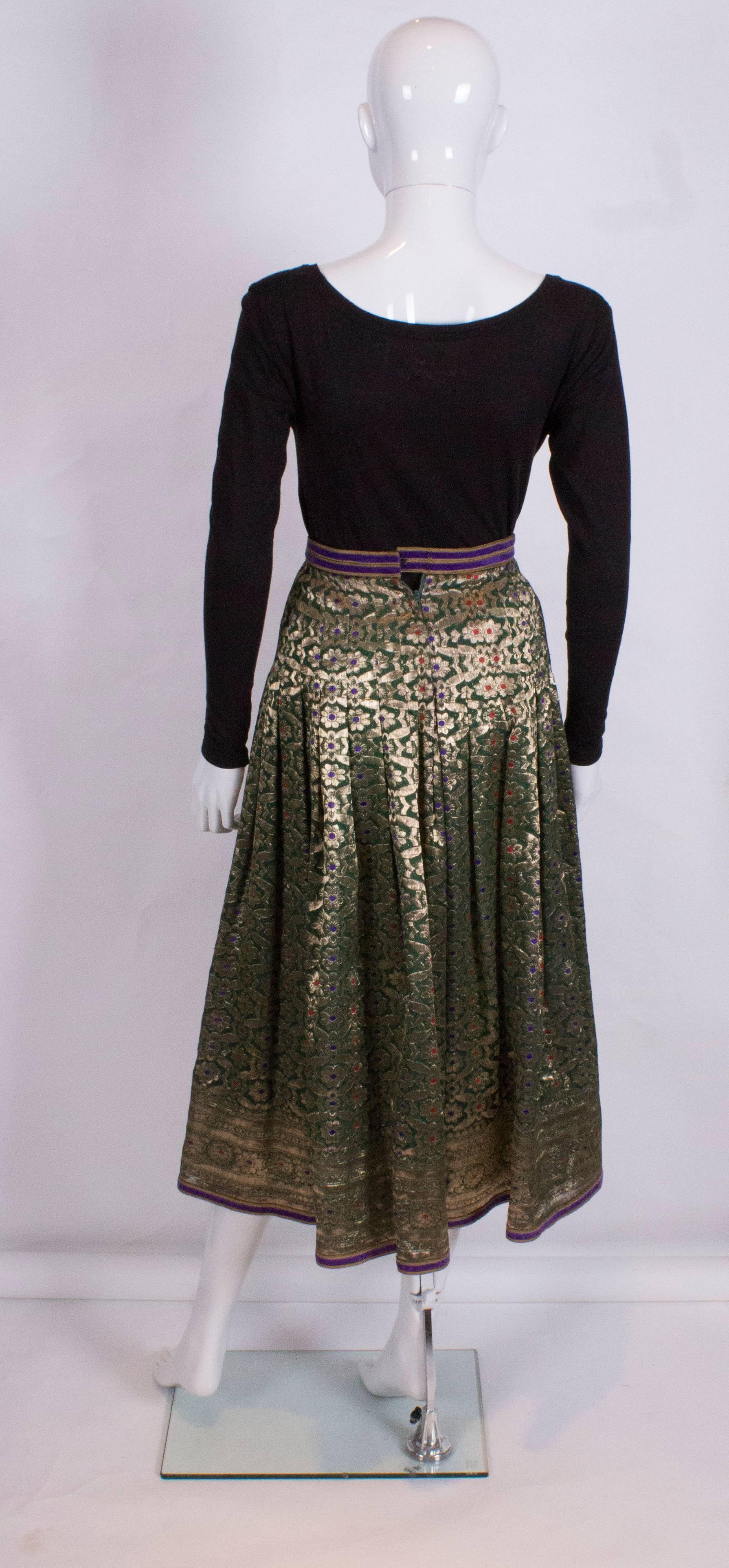    Vintage Regamus London Lame Skirt For Sale 1