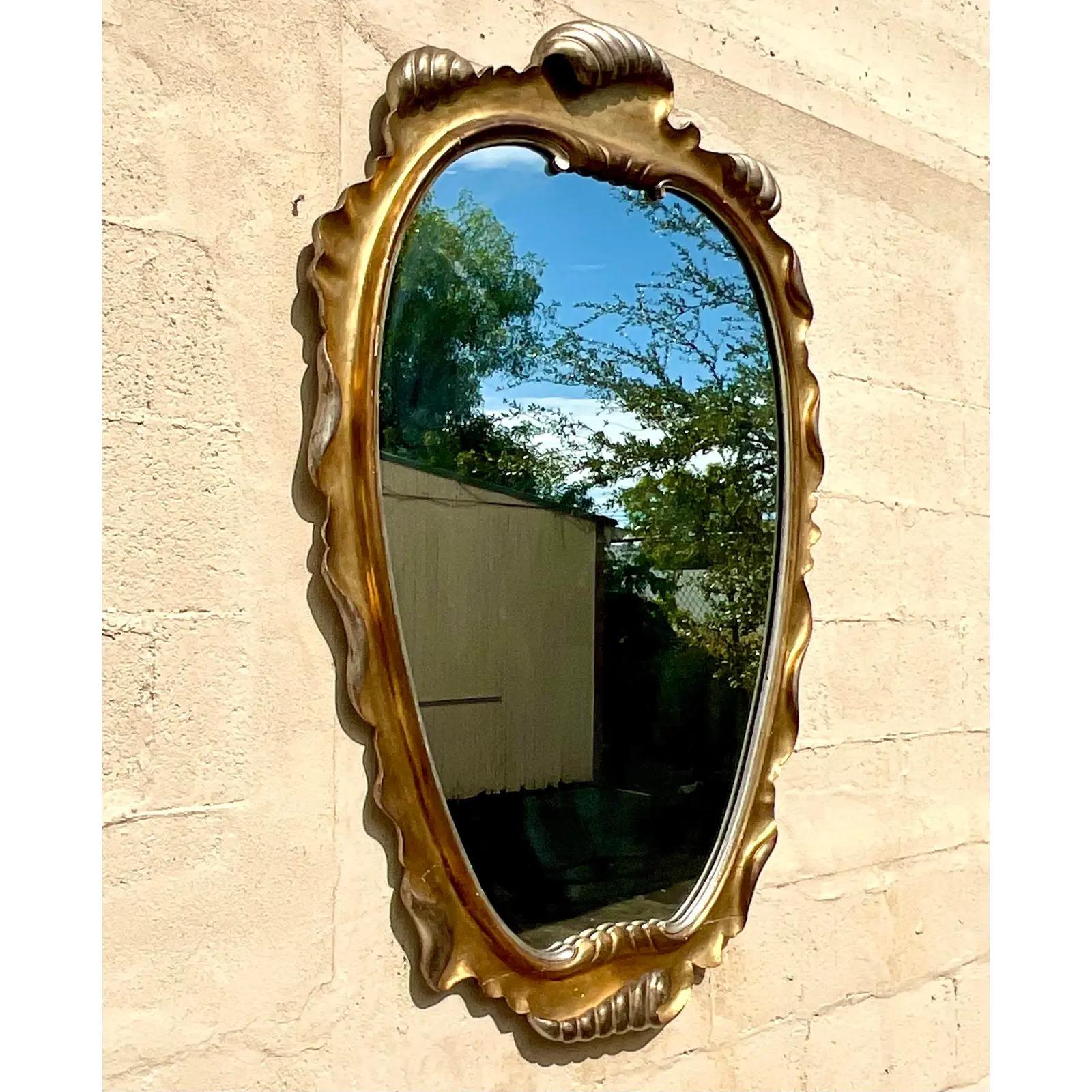 Italian Vintage Regency 1950s Fratelli Paoletti Firenze Gilt Mirror