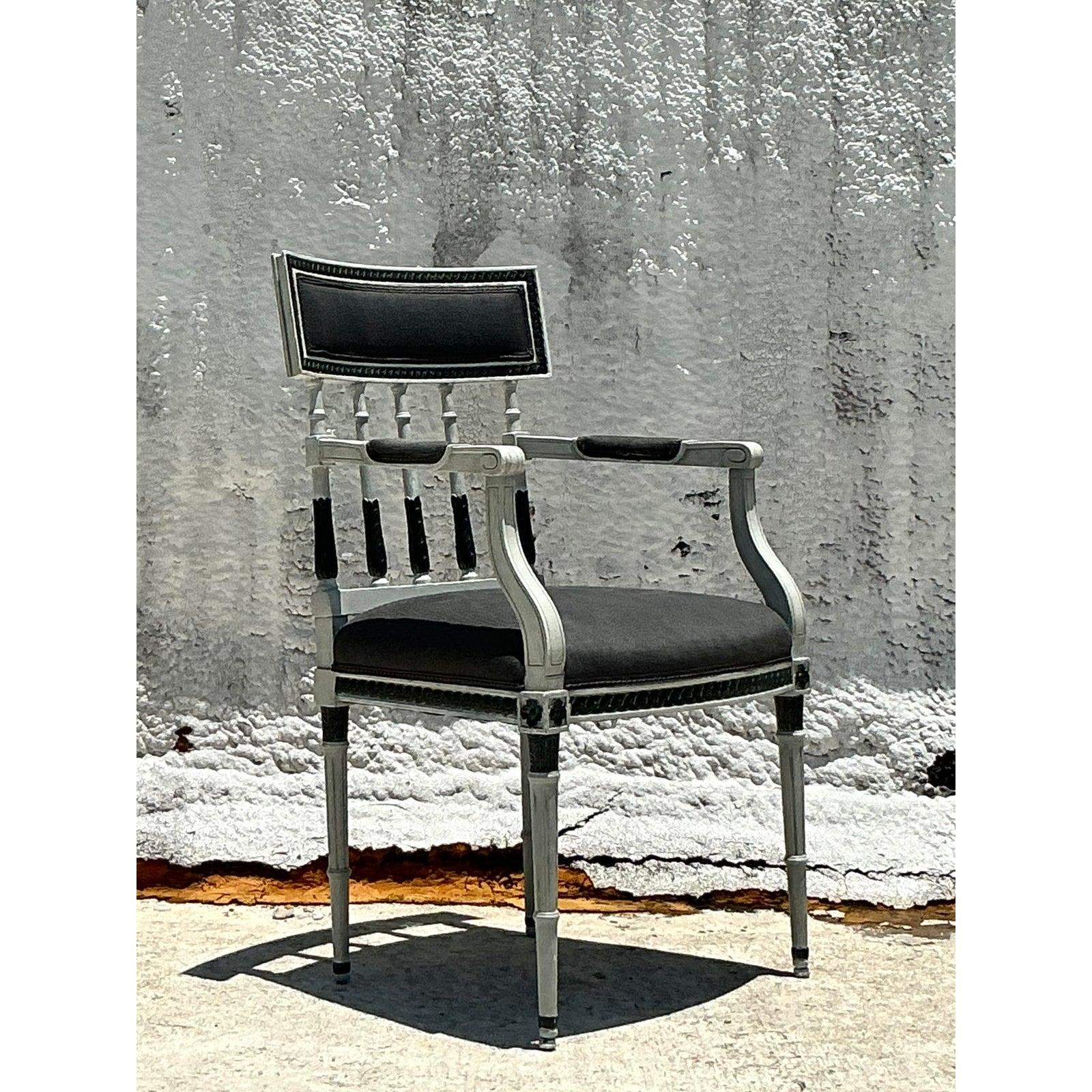 Vintage Regency 19. Jahrhundert Gustavian Arm Chair (Neoklassisch) im Angebot