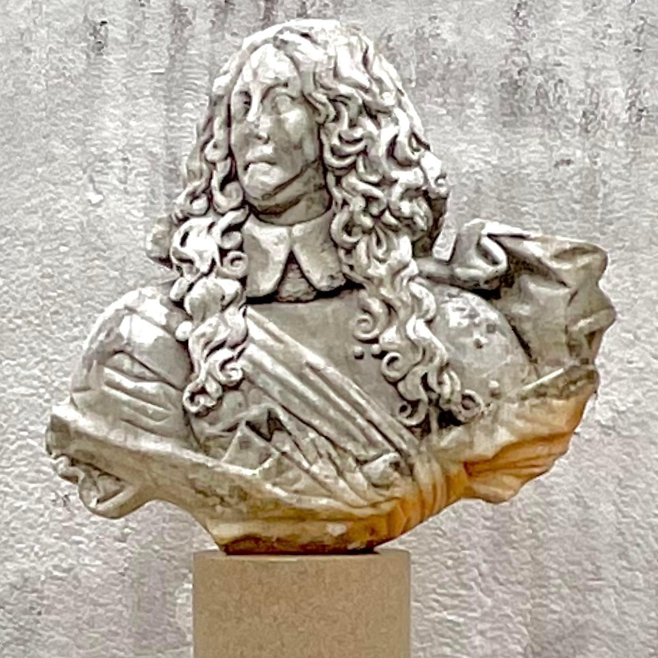 Marmo Busto in marmo di Marco Aurelio d'epoca Regency del XIX secolo in vendita