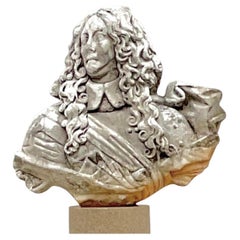 Vintage Regency 19th Century Marble Bust of Marcus Aurelius