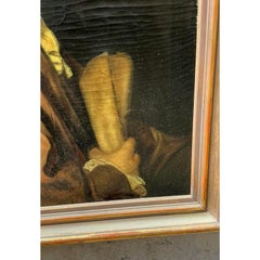 Vintage Regency 19th Century Oil Portrait of Man