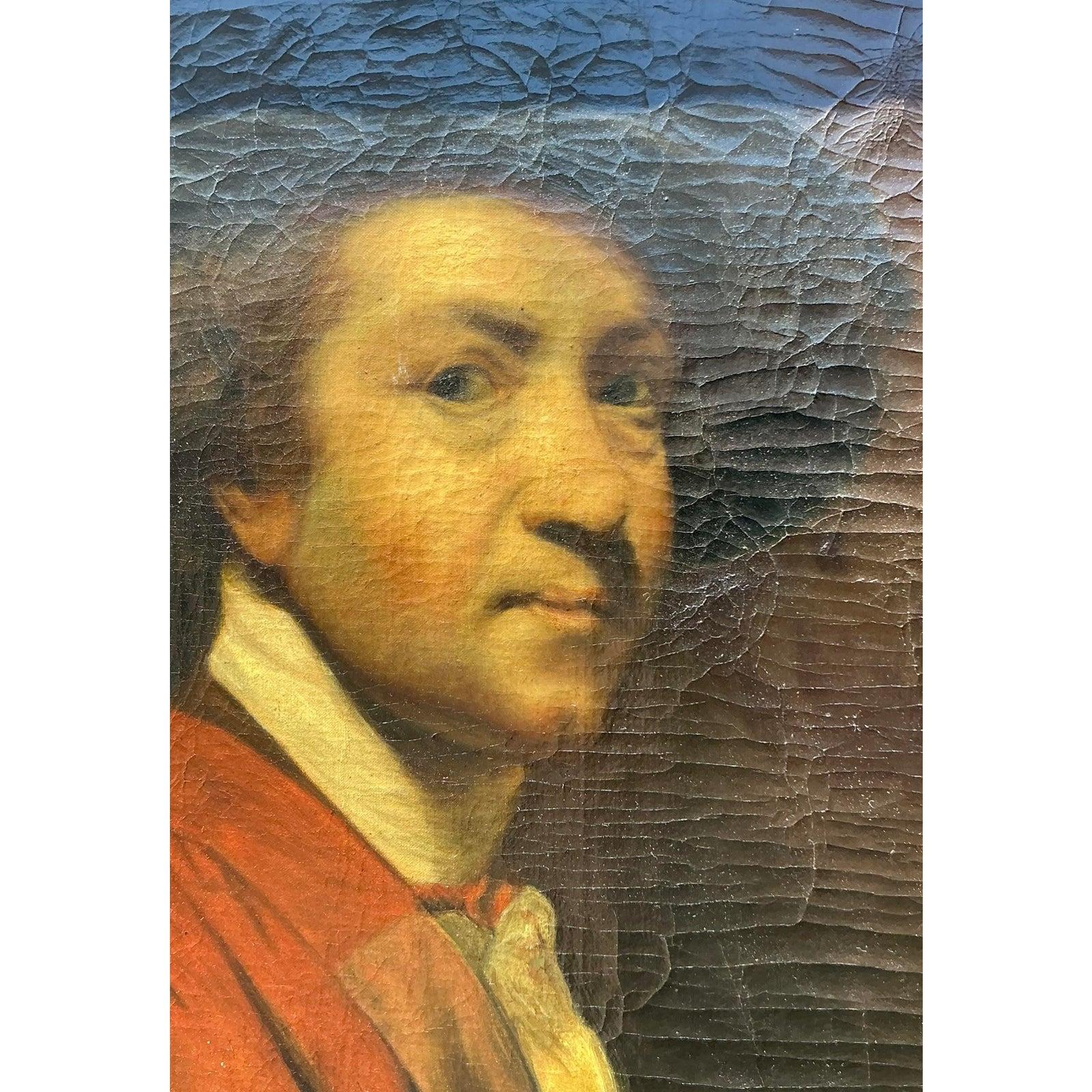 Vintage Regency 19. Jahrhundert Öl Porträt eines Mannes im Angebot 3