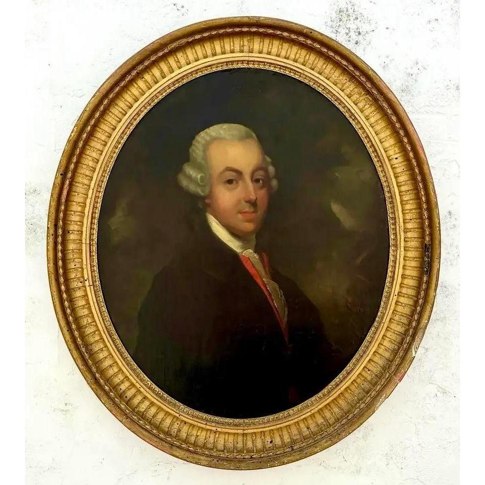 Vintage Regency 19. Jahrhundert Oval Porträt eines Gentleman im Angebot 4