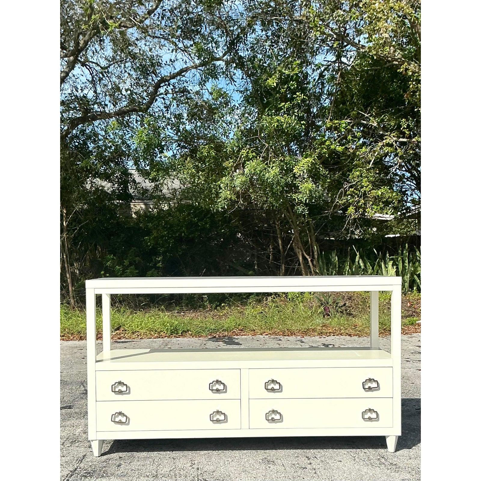 Contemporary Vintage Regency Alexa Hampton for Hickory Chair Credenza For Sale